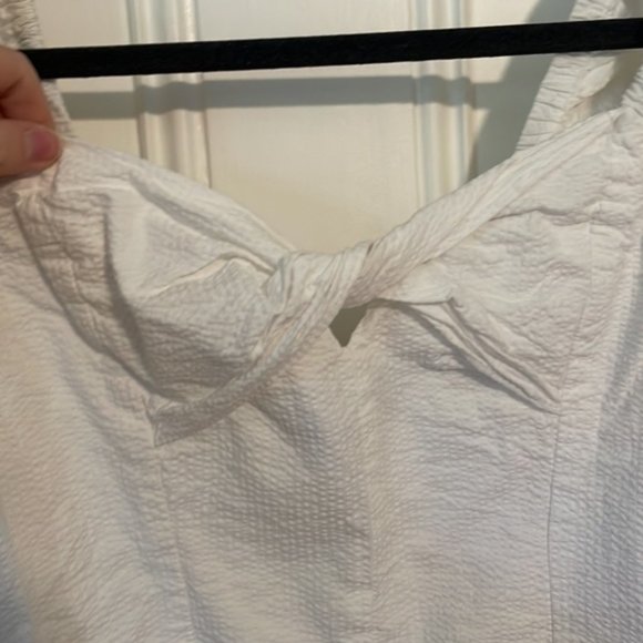 Bustier/corset style puff sleeve cropped top - Picture 3 of 3